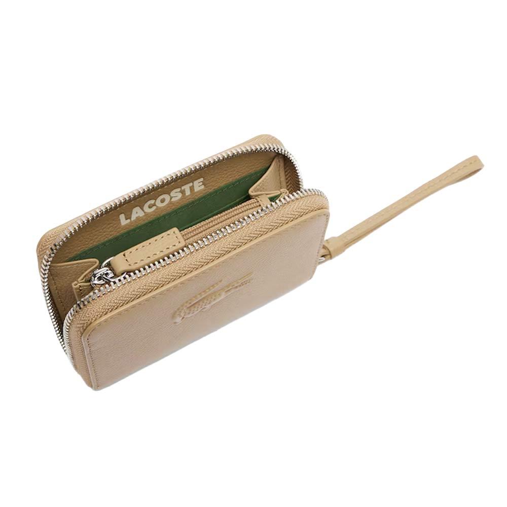 Portefeuille Beige Femme Lacoste Leather vue 2