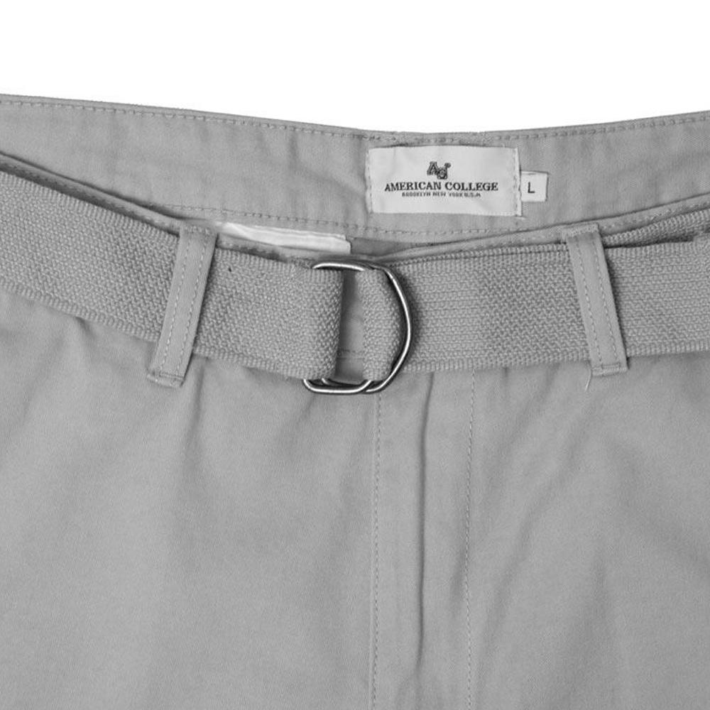Short Gris Homme American College Chino vue 3