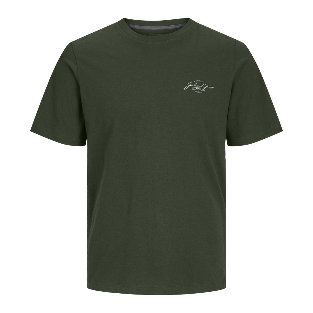 T-shirt Kaki Homme Jack & Jones Ferris 12287695 vue 3