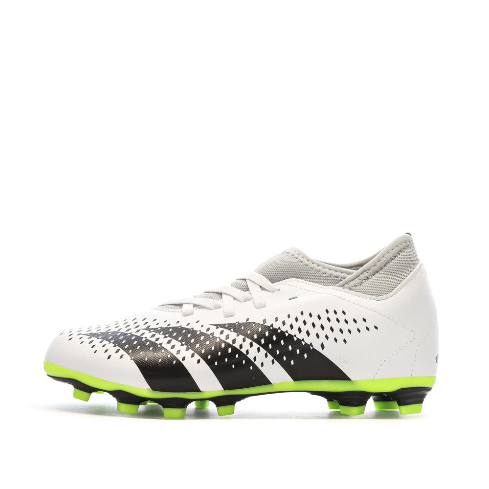 Chaussures de football Blanc/Noir Garçon Adidas Predator Accuracy.4 pas cher