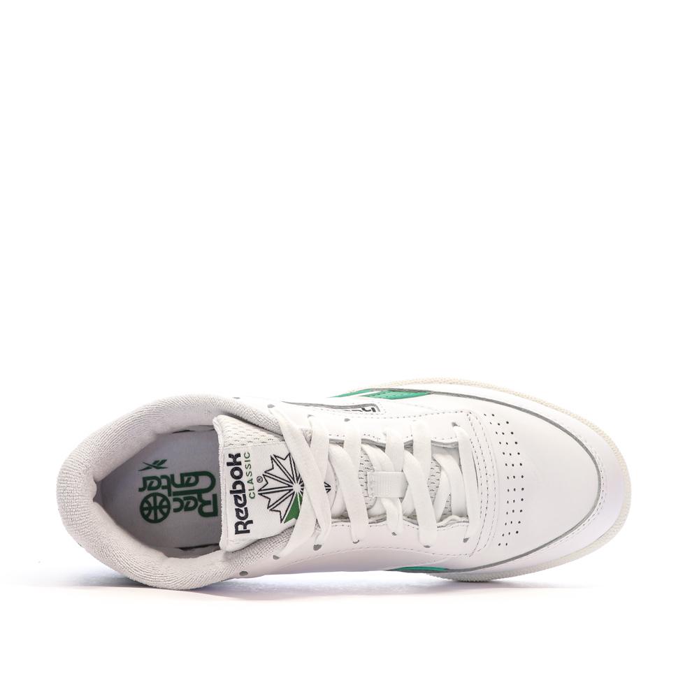 Baskets Blanches/Vertes Mixte Reebok Club C Revenge vue 4