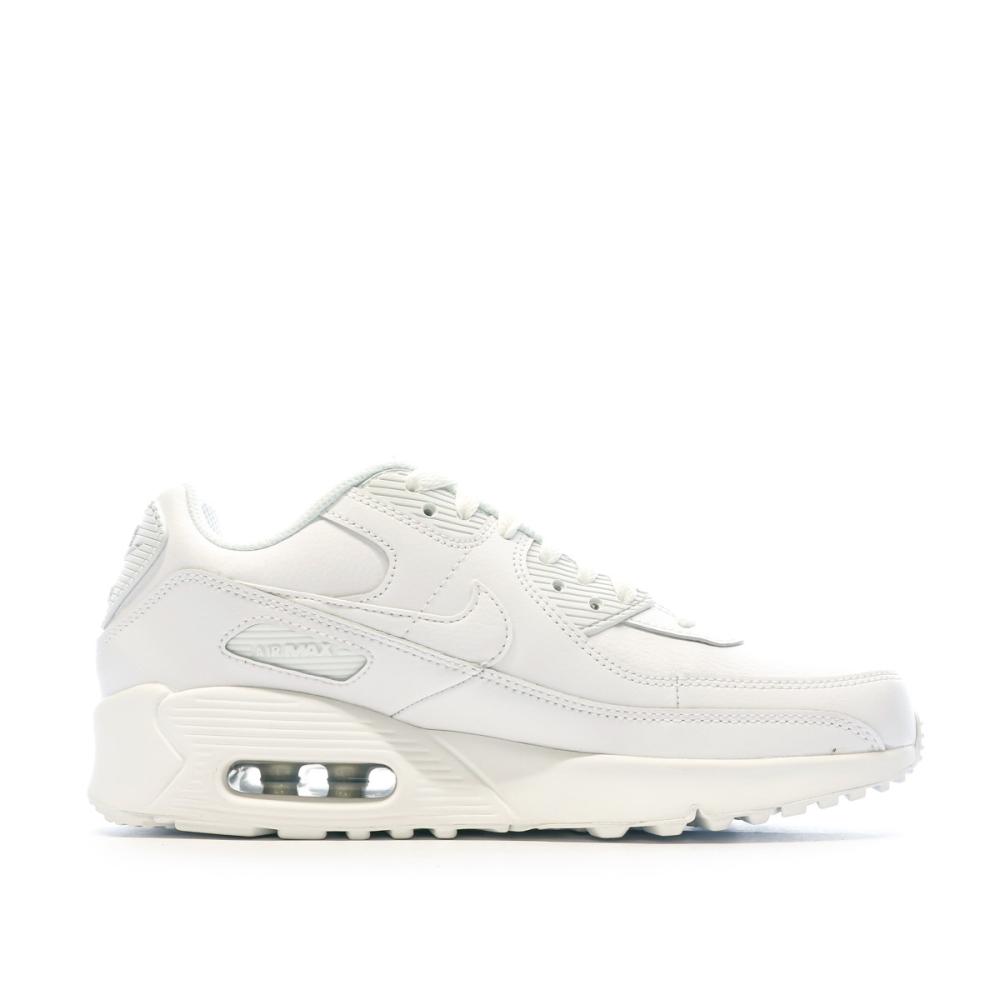Baskets Blanches Femme Nike Air Max 90 Gs vue 2