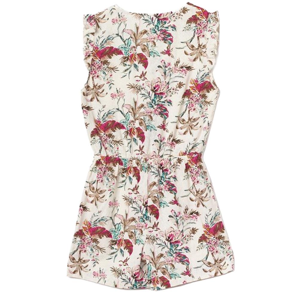 Beige/Fuchsia Girls’ Playsuit – Le Temps Des Cerises Yucagi Photo of the Espace des Marques %store% store - view of %key%