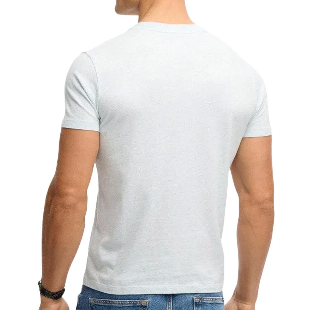 T-shirt Bleu Clair Chiné Homme Superdry Vintage LogoR6Ts vue 2