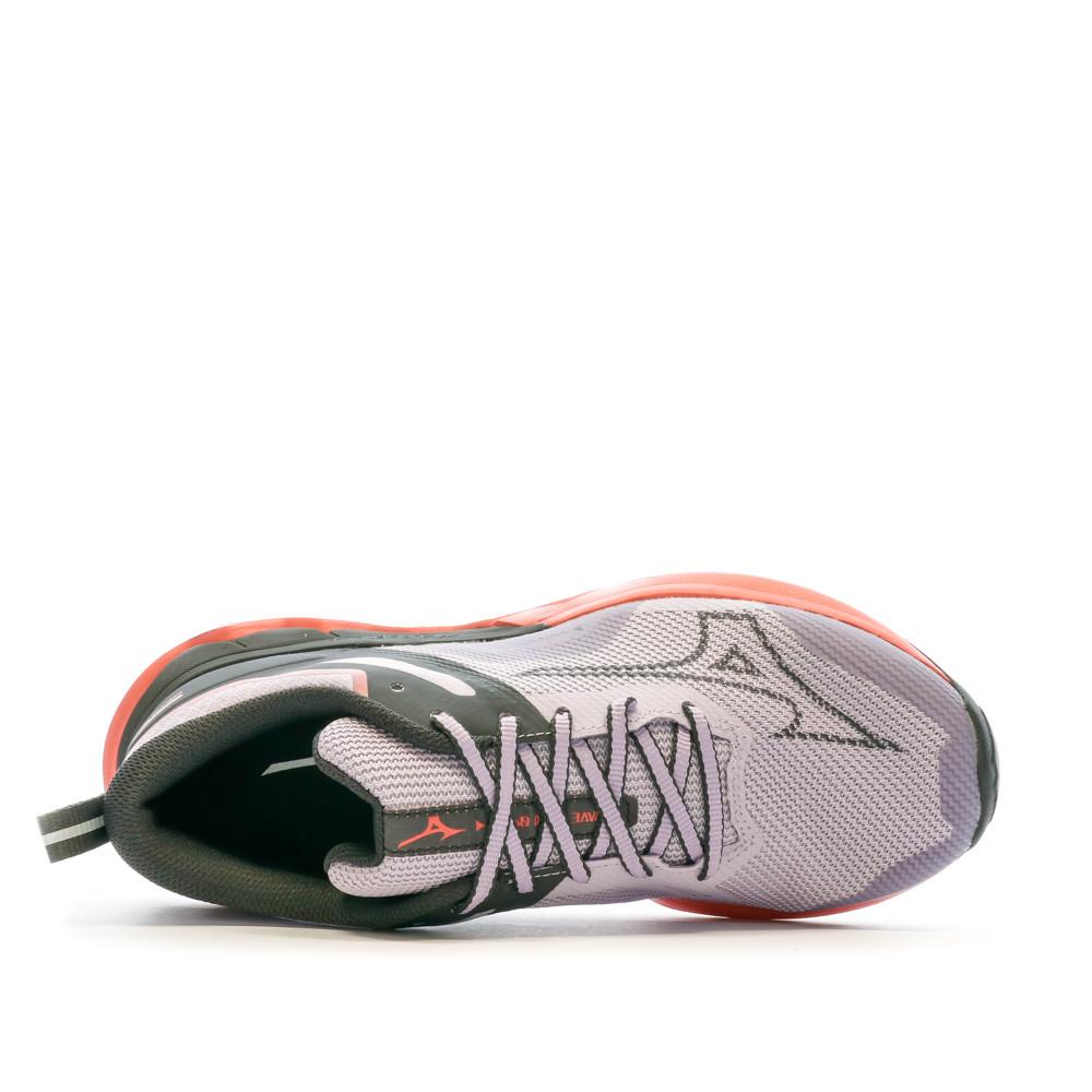 Chaussures de Trail Mauve Femme Mizuno Wave Ibuki vue 4