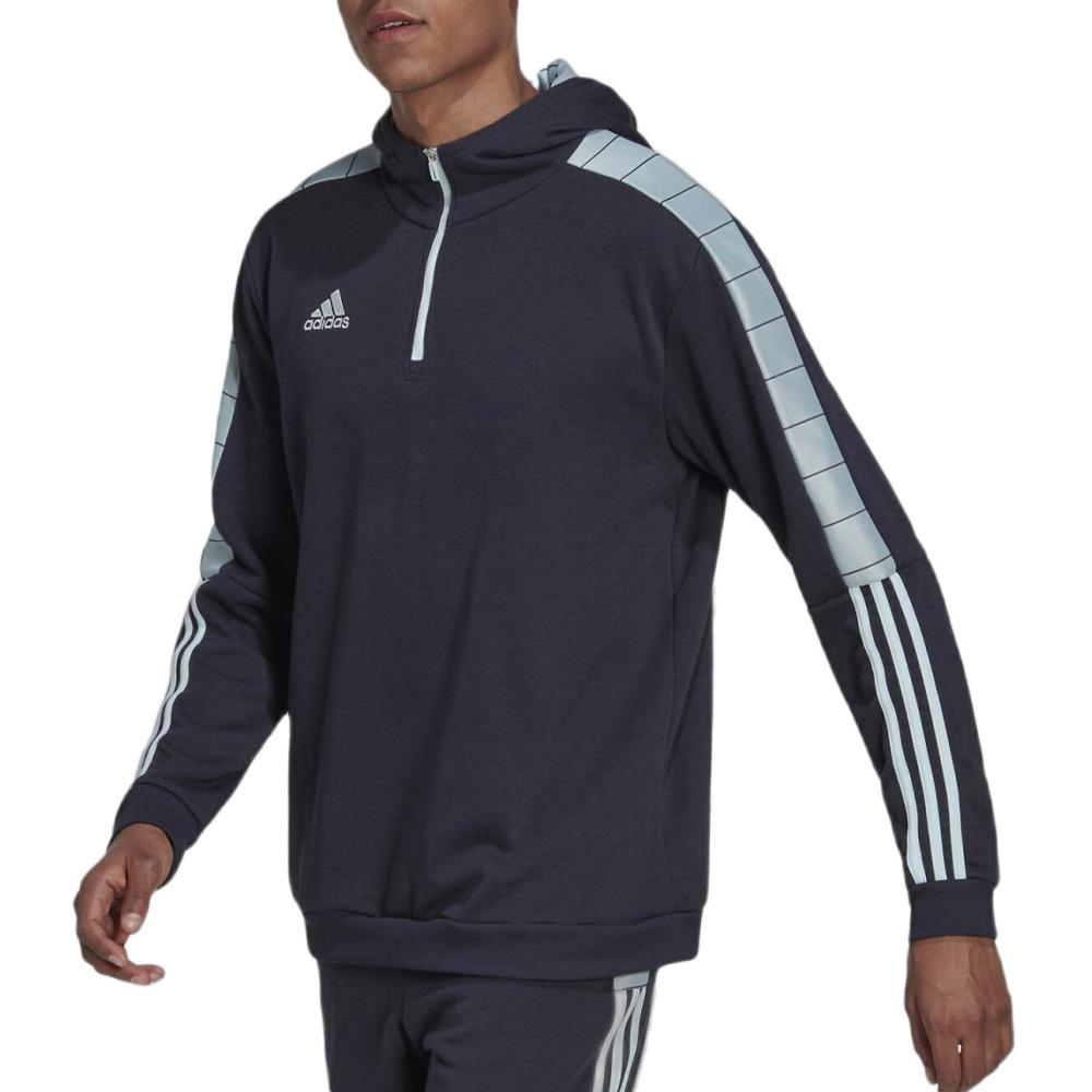 Sweat Marine/Turquoise Homme Adidas Tiro pas cher