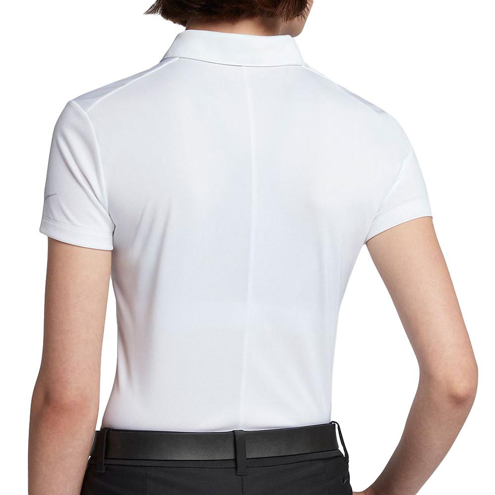 Polo Blanc Femme Nike Dry Golf vue 2