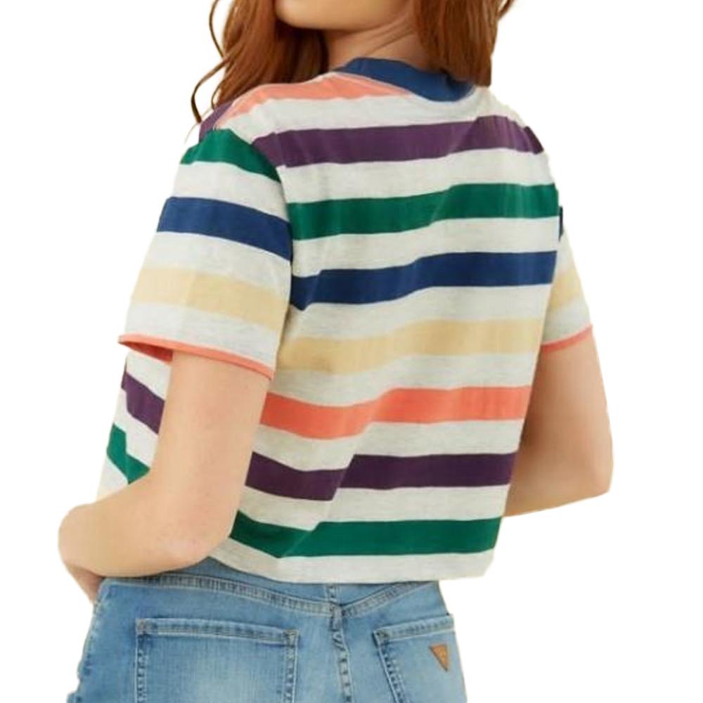Tee shirt guess rayé femme shop