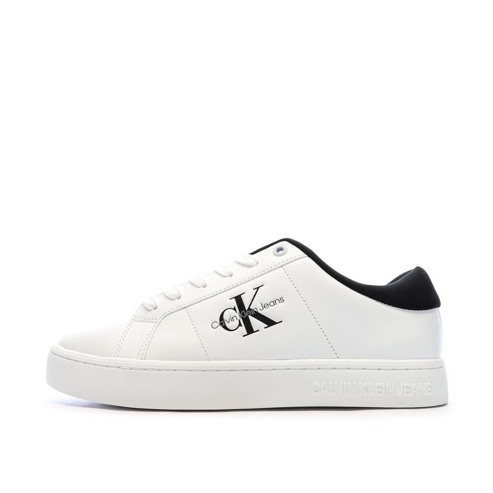 Baskets Blanches Homme Calvin Klein Jeans Classic Cupsole pas cher