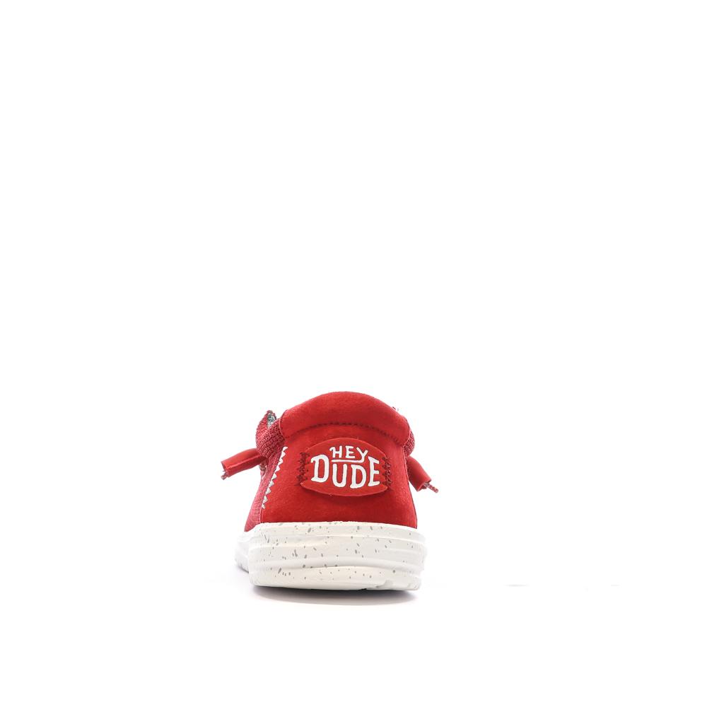 Chaussures Rouge Homme Hey Dude Wally Sport Mesh vue 3