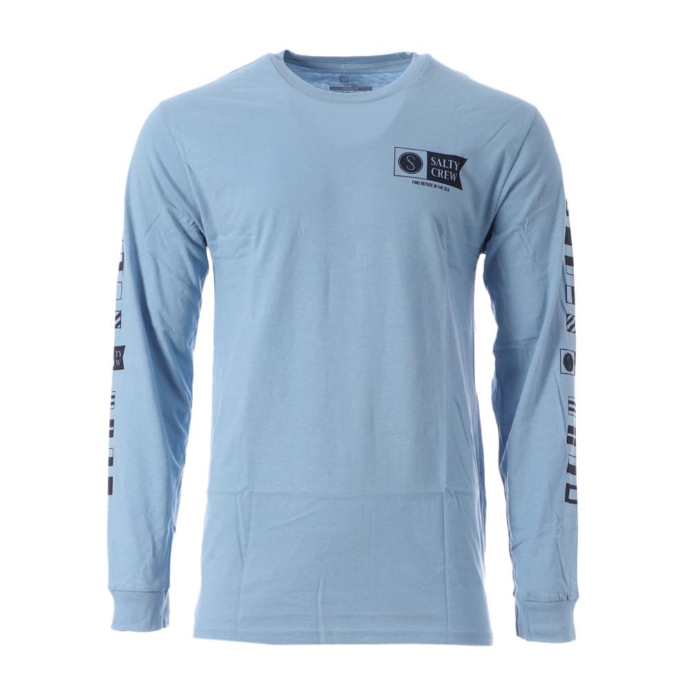 T-shirt Manches Longues Bleu Homme Salty Crew Alpha pas cher