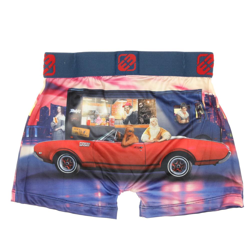 Boxer Rouge/Marine Garçon Freegun Art Attack Food Truck vue 2