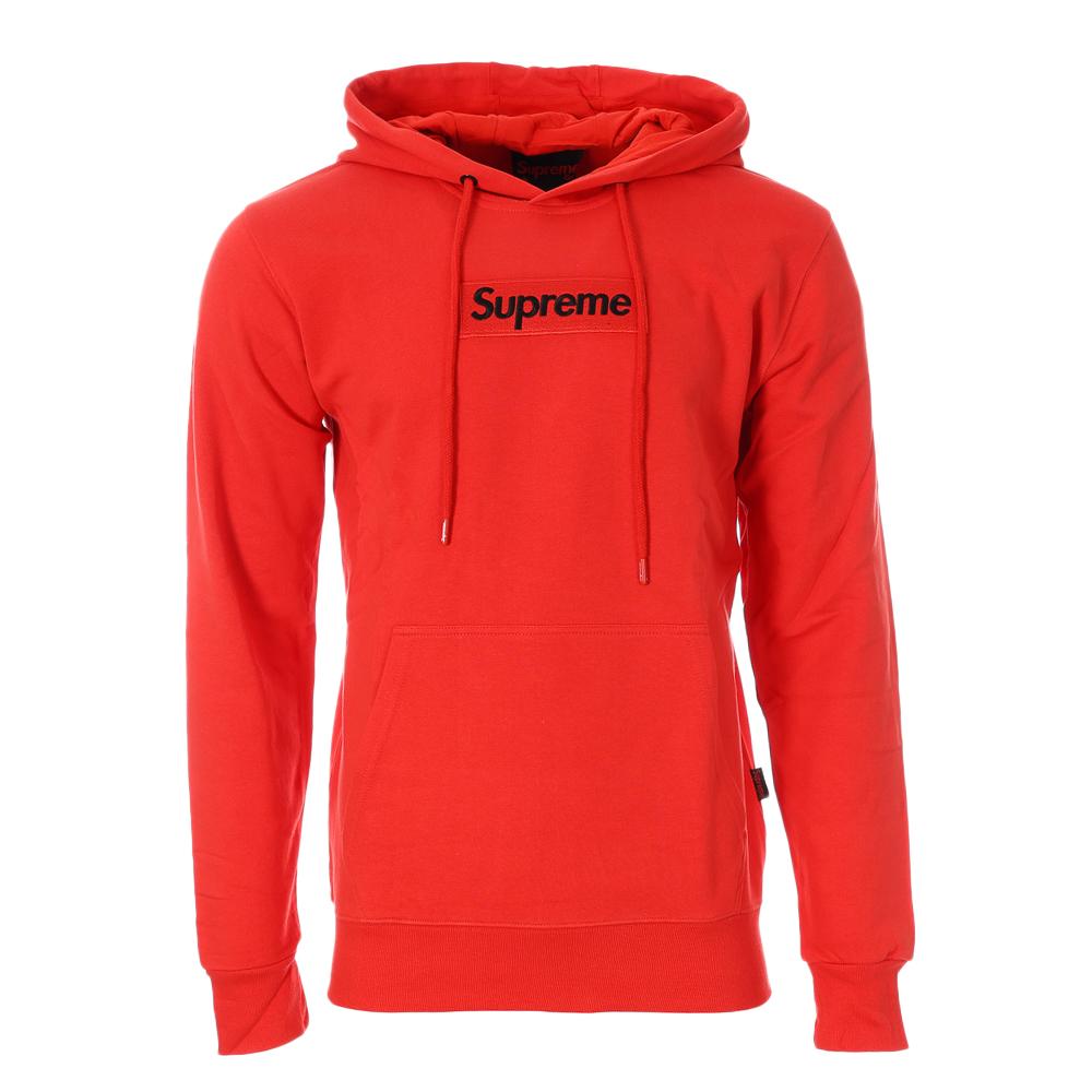 Sweat à Capuche Rouge Homme Supreme Grip Lenny pas cher