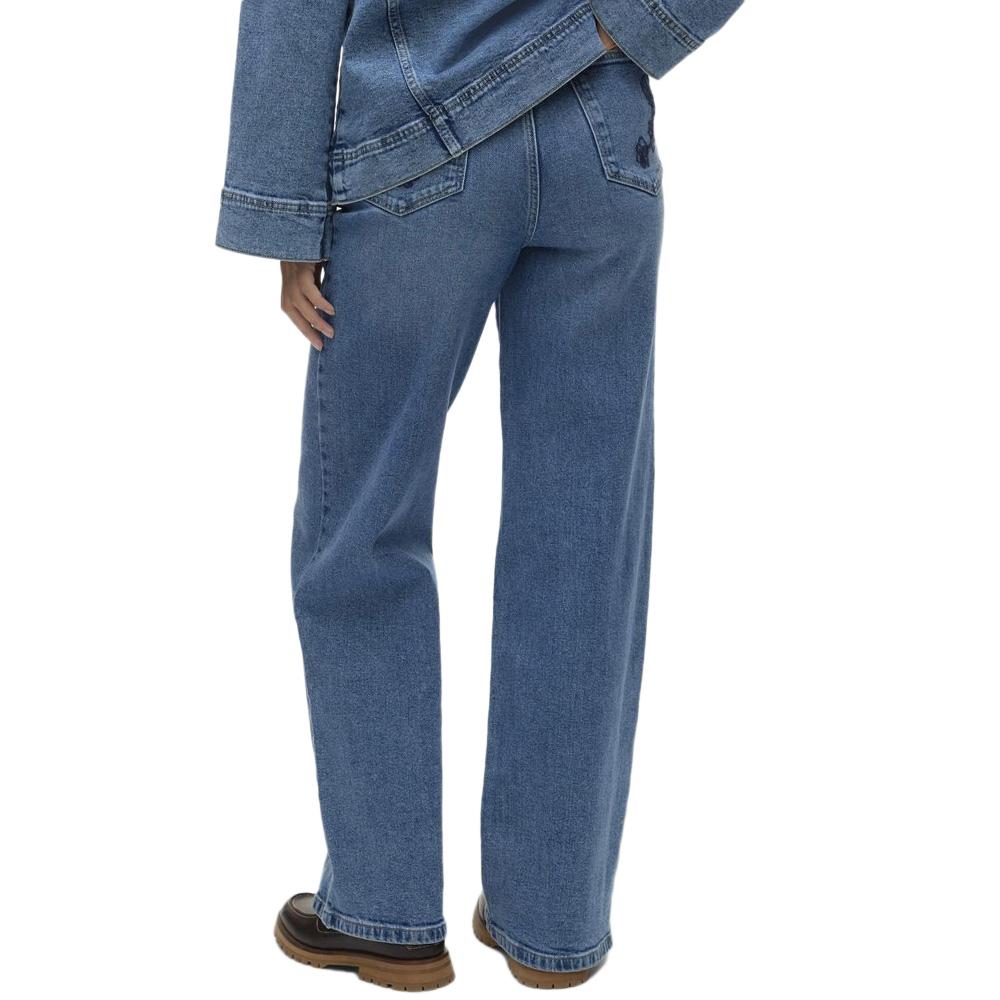 Jean Droit Bleu Femme Vero Moda Kathy vue 2