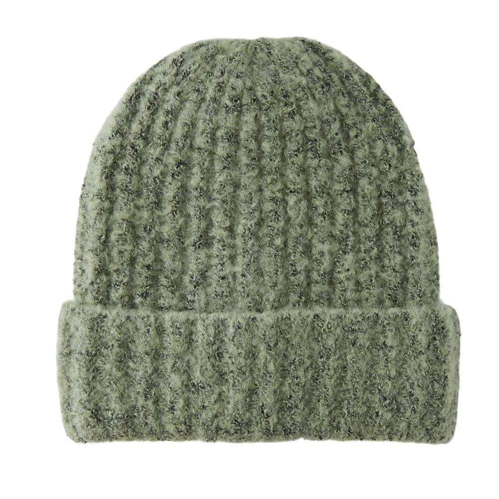 Bonnet Vert Femme Pieces Structured pas cher