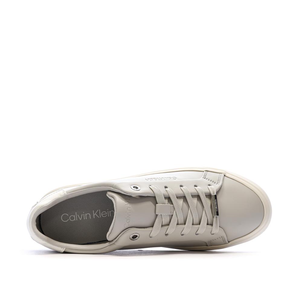 Baskets Grises Femme Calvin Klein Jeans Lace vue 4