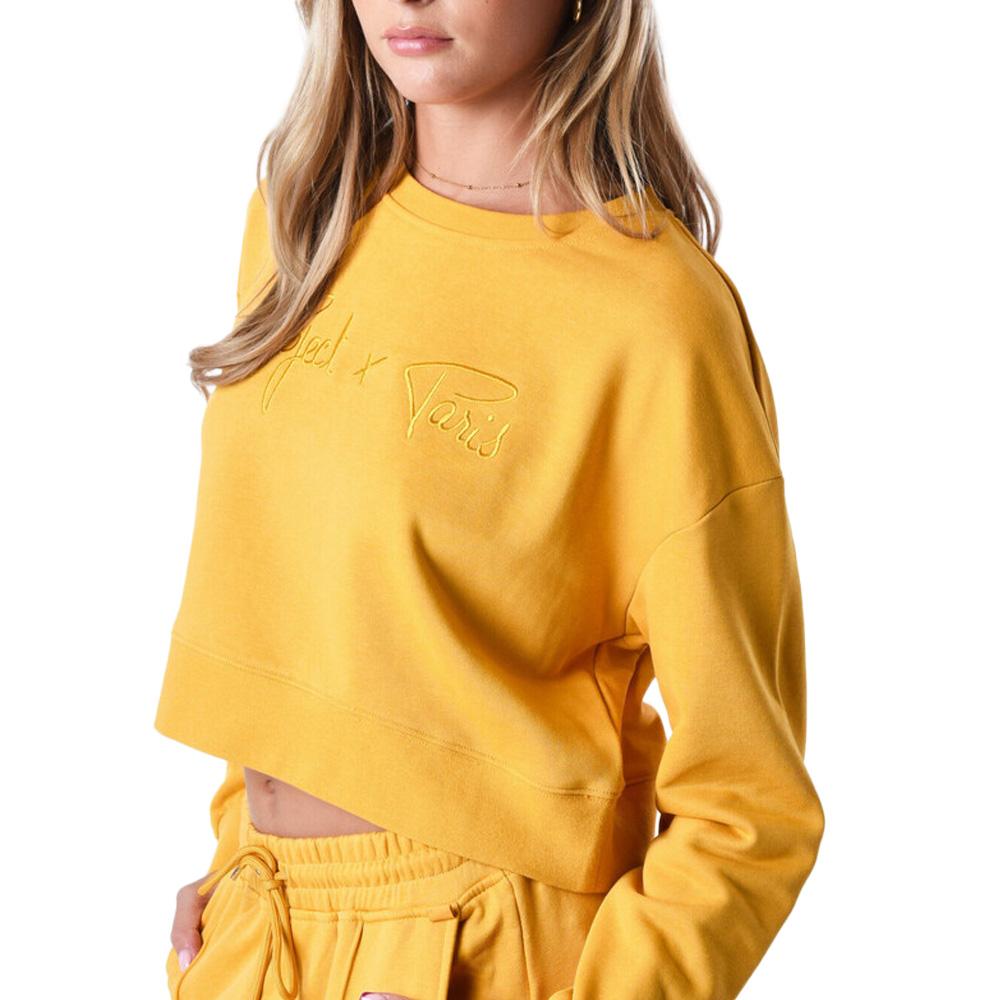 Sweat Jaune Femme Project X Paris F212103 vue 2