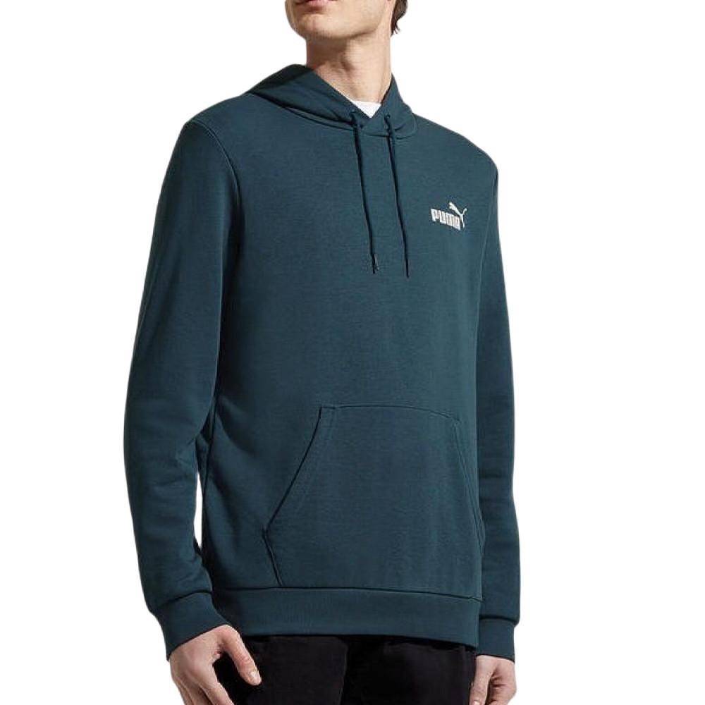 Sweat à Capuche Bleu Canard Puma Smlogo pas cher