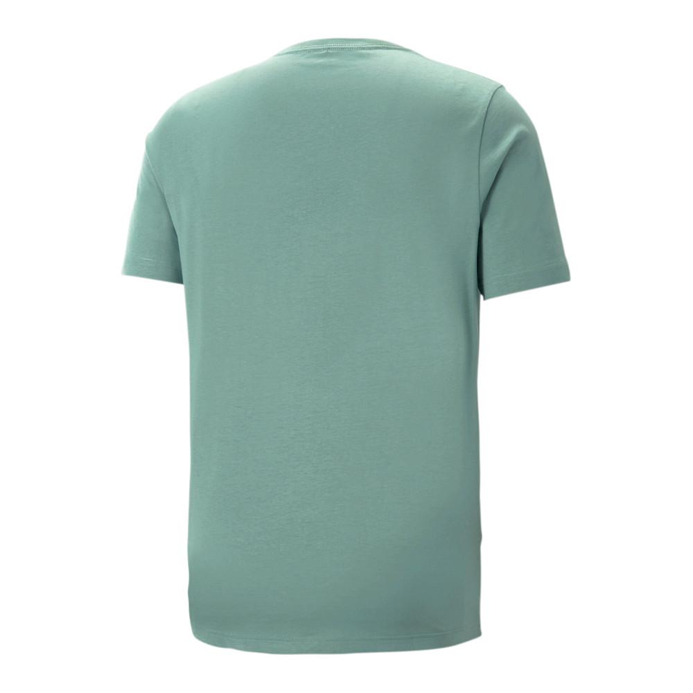 T-shirt Bleu/Vert Homme Puma Essential +2 vue 2