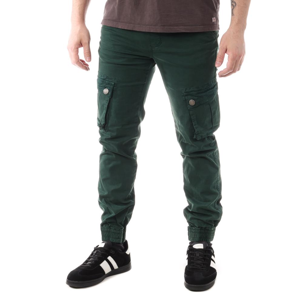 Pantalon Vert Foncé Homme Paname Brothers JORDAN pas cher