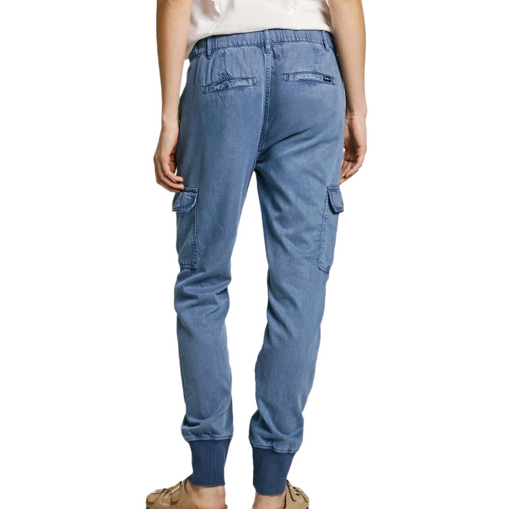 Pantalon Cargo Bleu Femme Pepe jeans THAMES vue 2