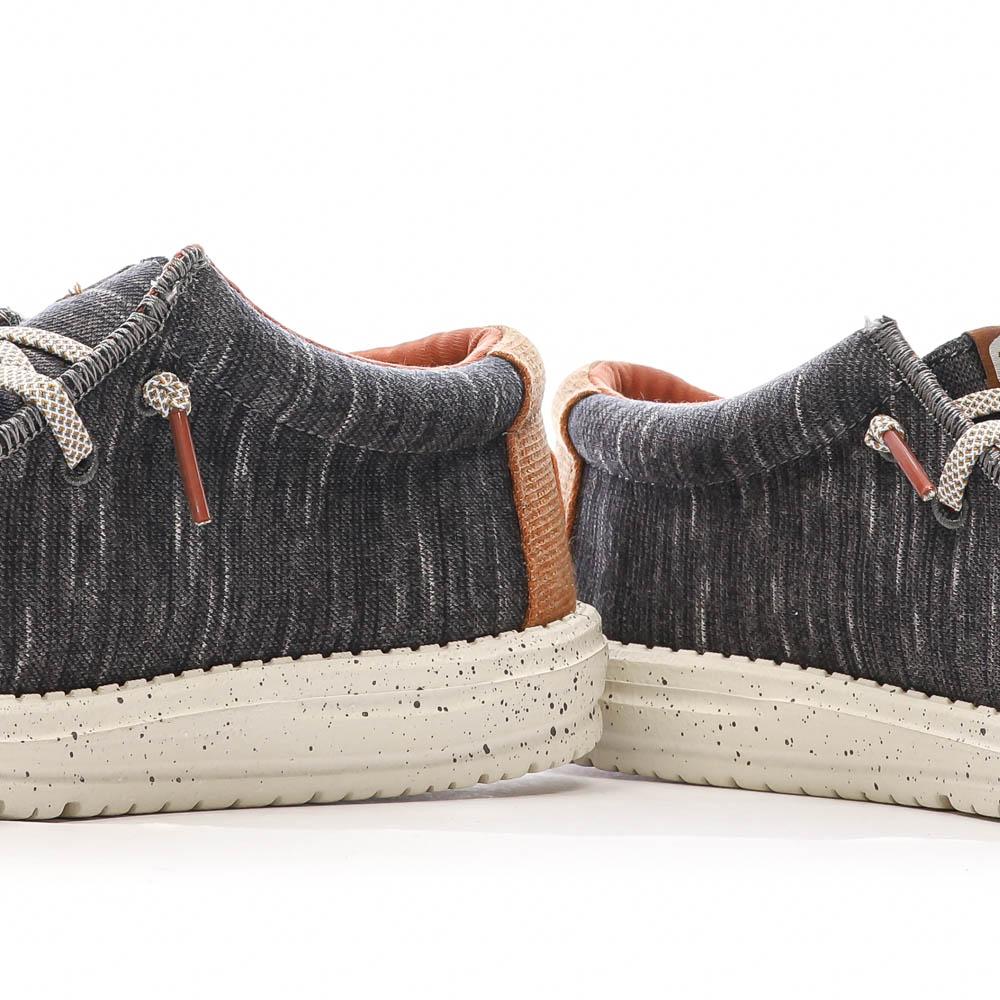 Chaussures Grises Chiné Homme Hey Dude Wally Jersey vue 7