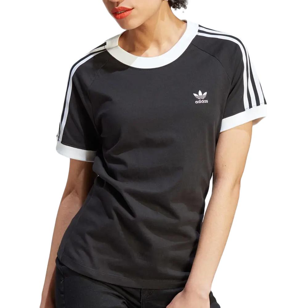 T-shirt Noir Femme Adidas 3 S Slim pas cher