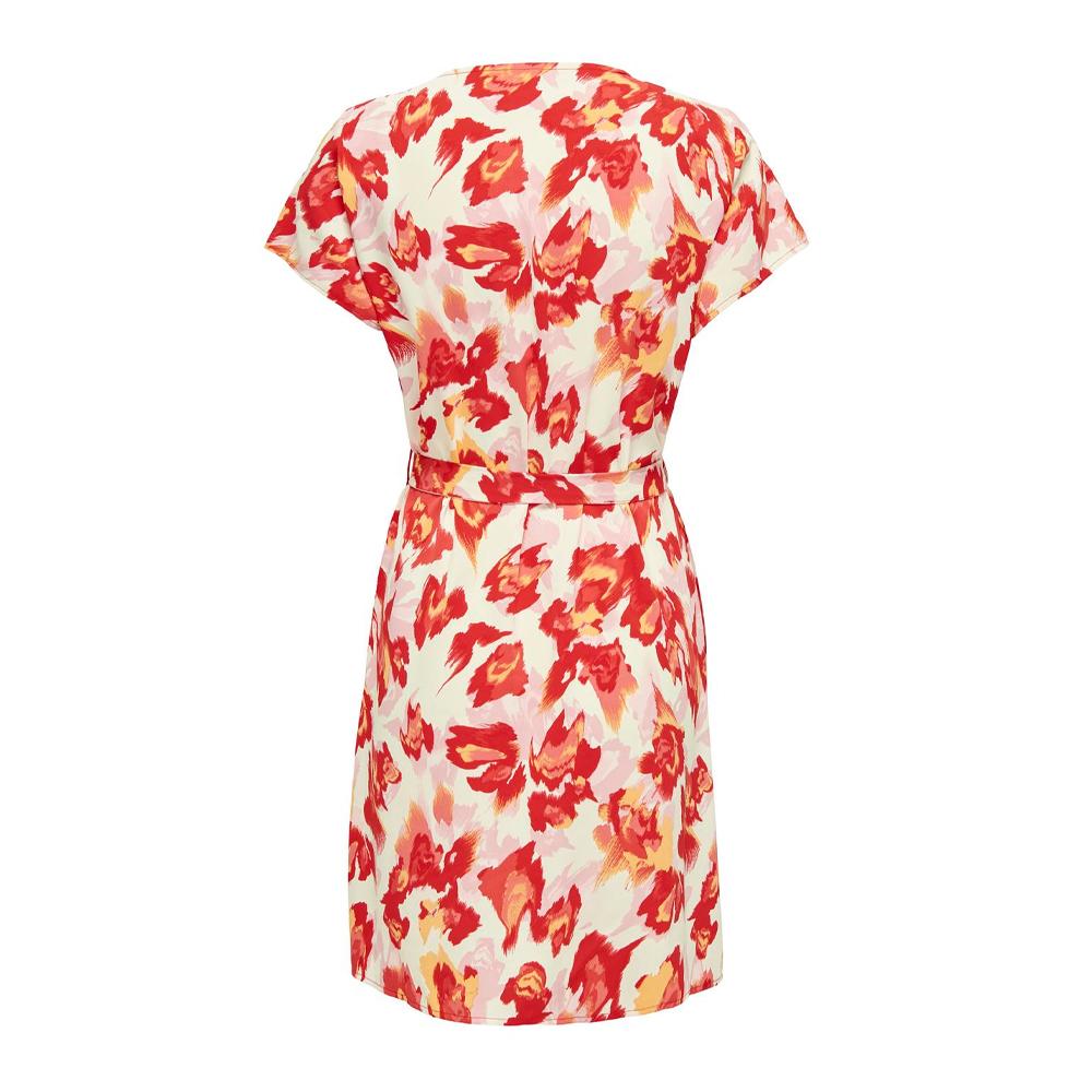 Robe Rouge/Blanc Femme Only Button vue 2