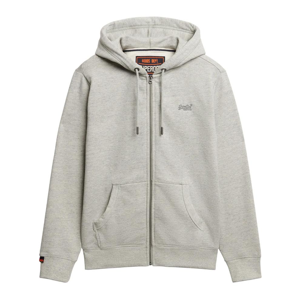 Sweat Zippé Gris Homme Superdry Essential vue 2