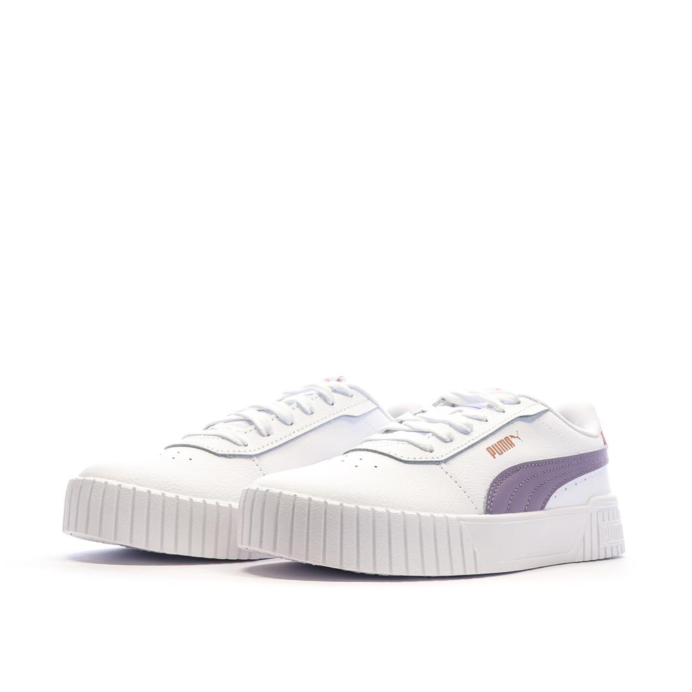 Baskets Blanches/Mauve Femme Puma Carina 2.0 vue 6