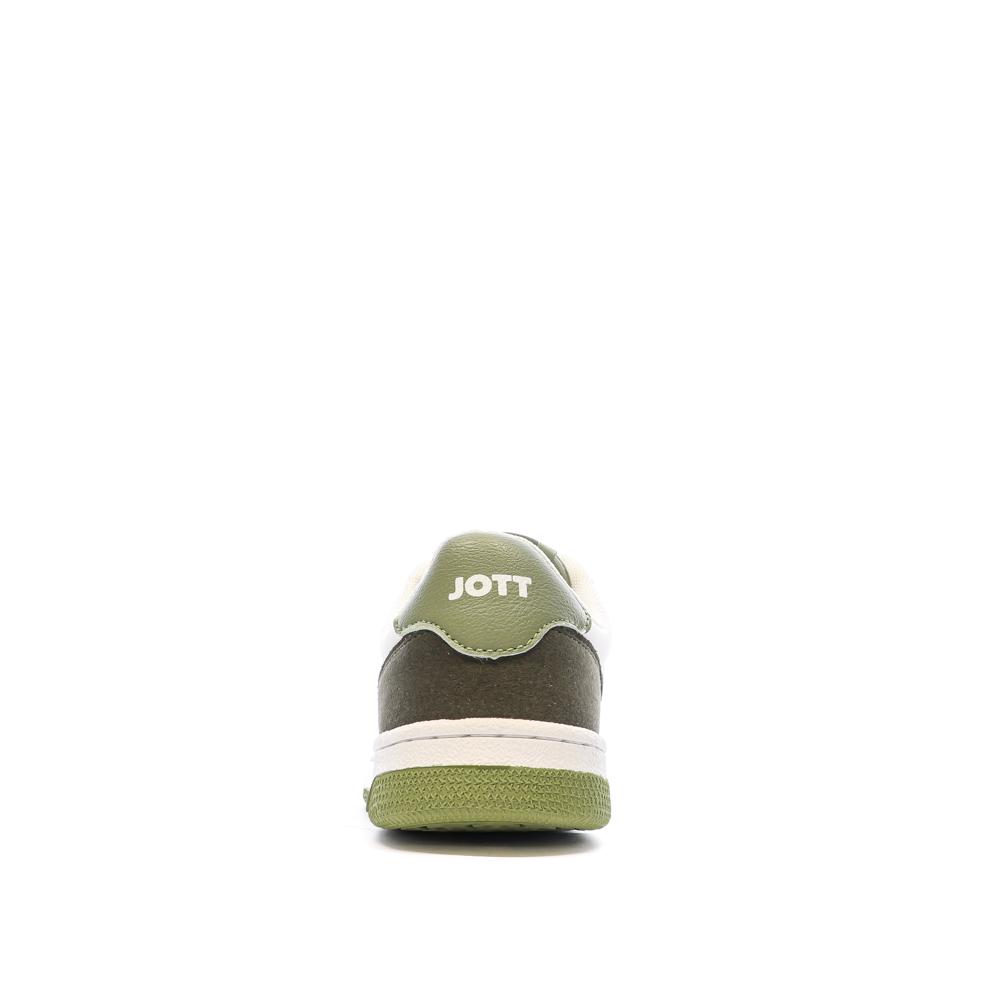 Baskets Blanc/Vert Femme Jott River vue 3