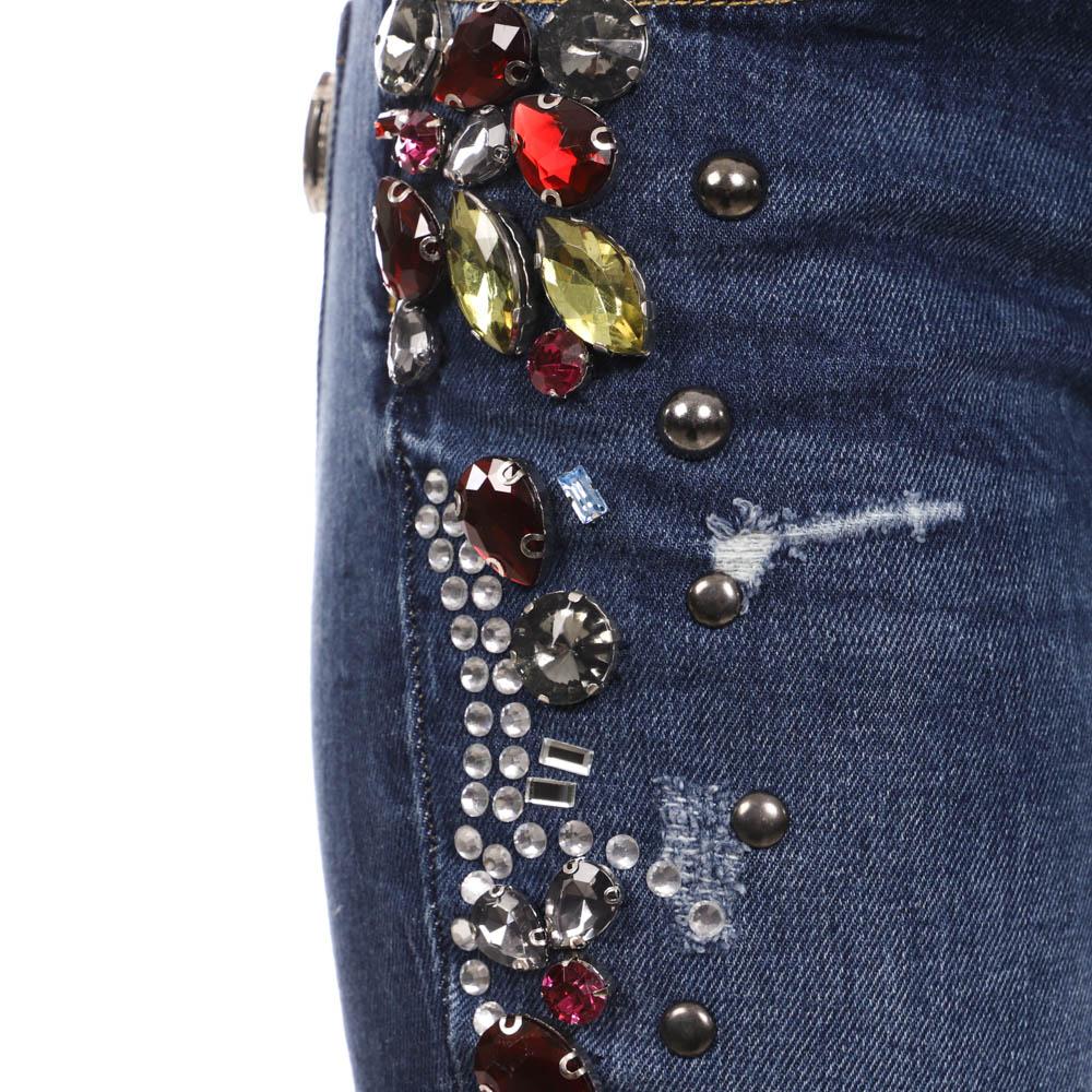 Jean Slim Bleu brut Femme Guess FYLT vue 3