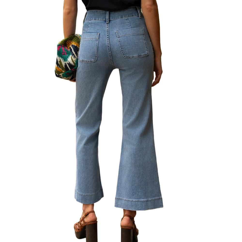 Jean flare Bleu Femme Oraije Elenette vue 2