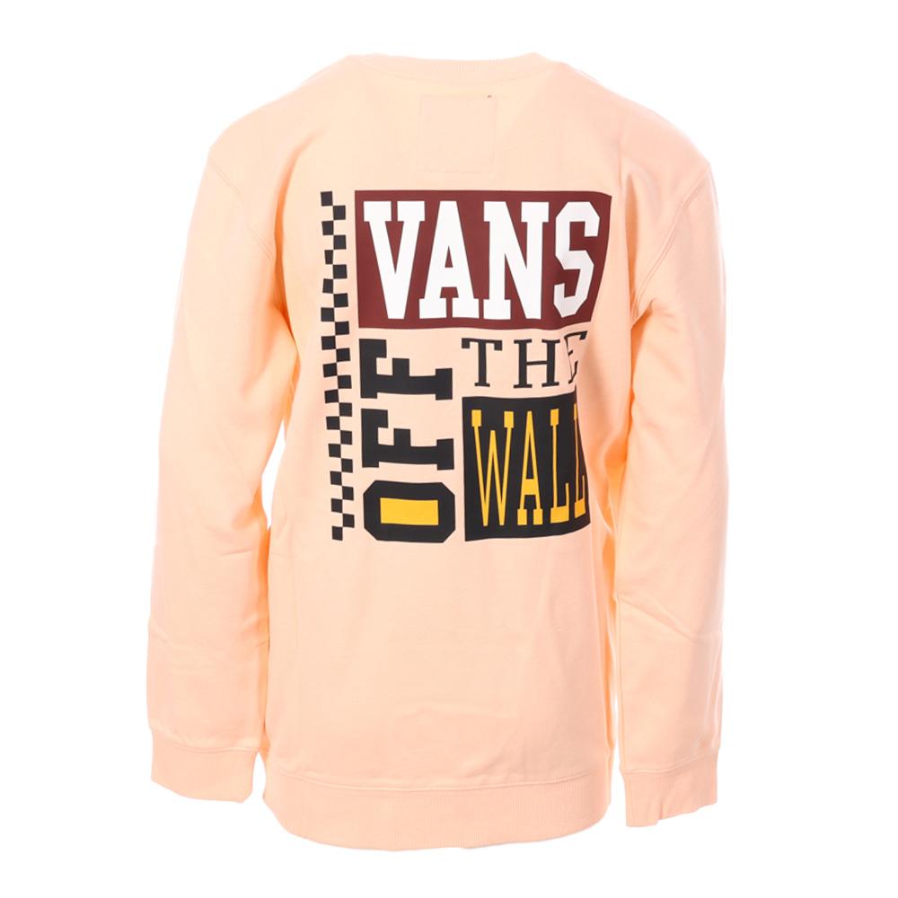 Sweat Corail Enfant Vans Logo Fleece Crew Tropical Peac vue 2