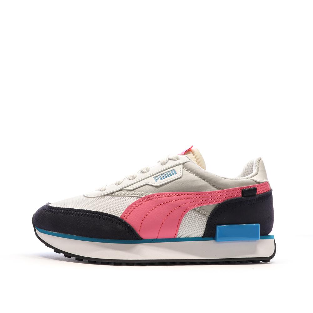 Baskets Noir/Rose Fille Puma Future Rider pas cher