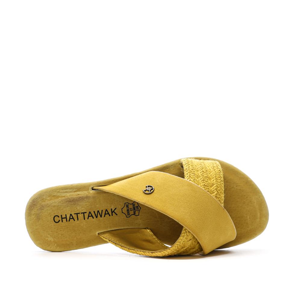 Sandales Jaune Femme Chattawak Dacota vue 4