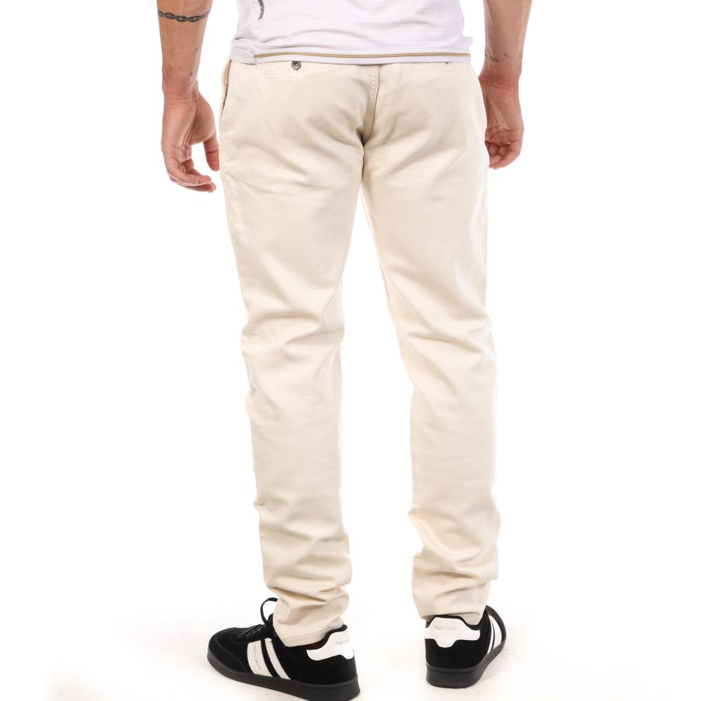 Beigefarbene Herrenhose aus Baumwollstoff von Freeman T. Porter Gino Ansicht 2