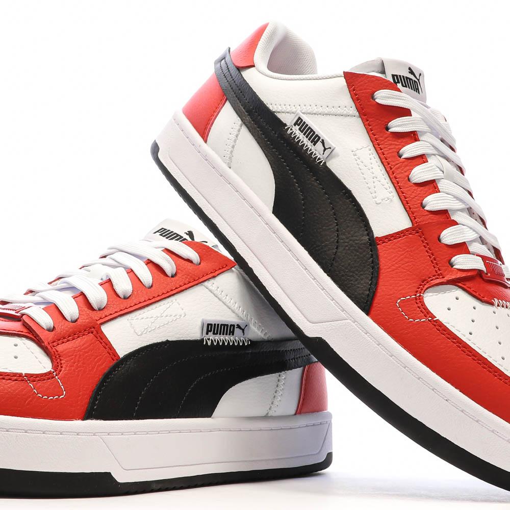 Baskets Blanches/Noires/Rouges Homme Puma Caven 2.0 Wip vue 7