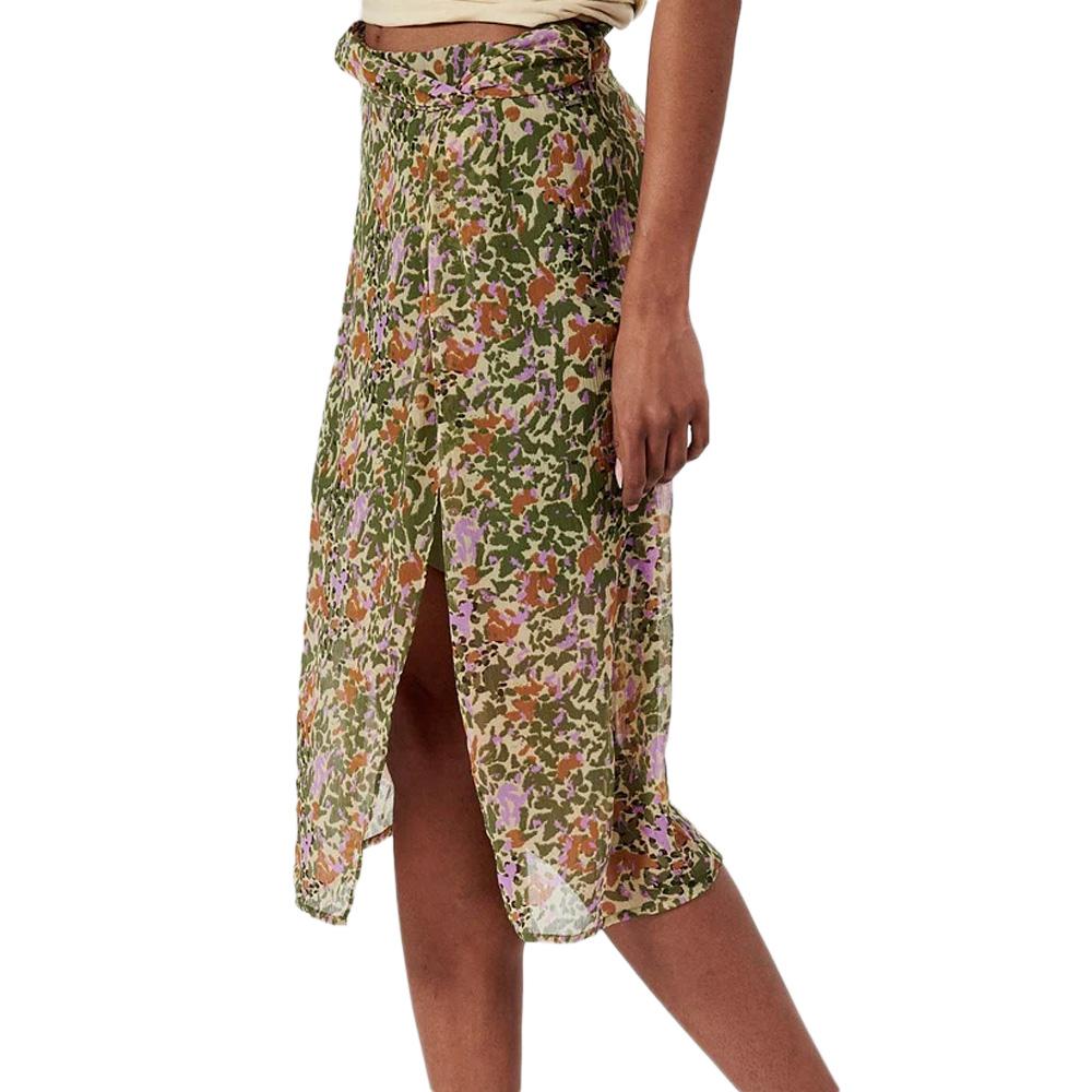 Jupe Longue Kaki Femme Kaporal CARO pas cher