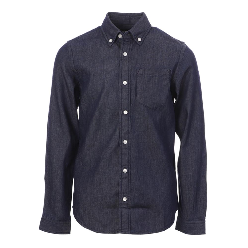 Chemise Bleu Brut Garçon Jack & Jones Plain pas cher