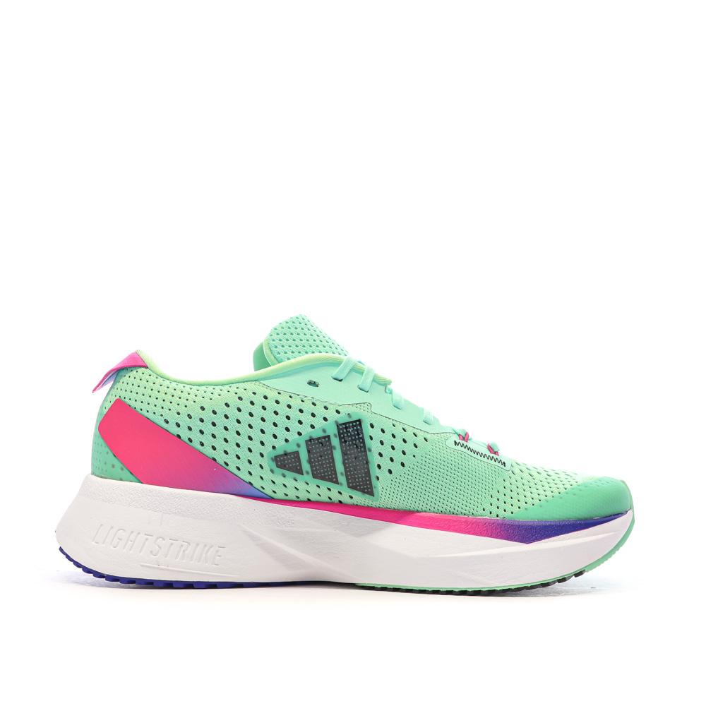 Chaussures de running Vertes/Roses Femme Adidas Adizero vue 2
