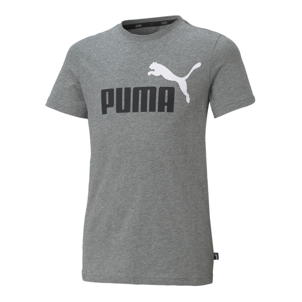 T-Shirt Gris Garçon Puma Essentials Logo pas cher