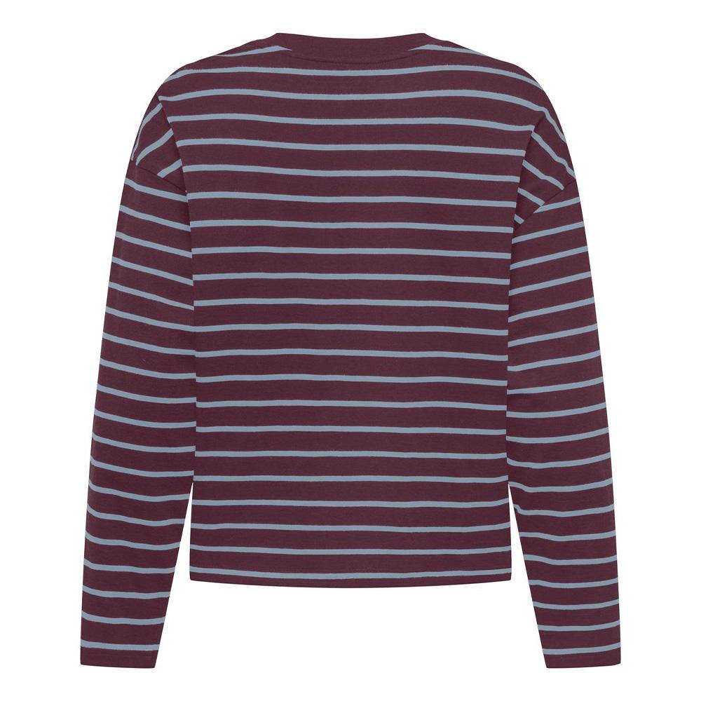 T-Shirt Manches Longues Marron/Bleu Femme Only Happy vue 2