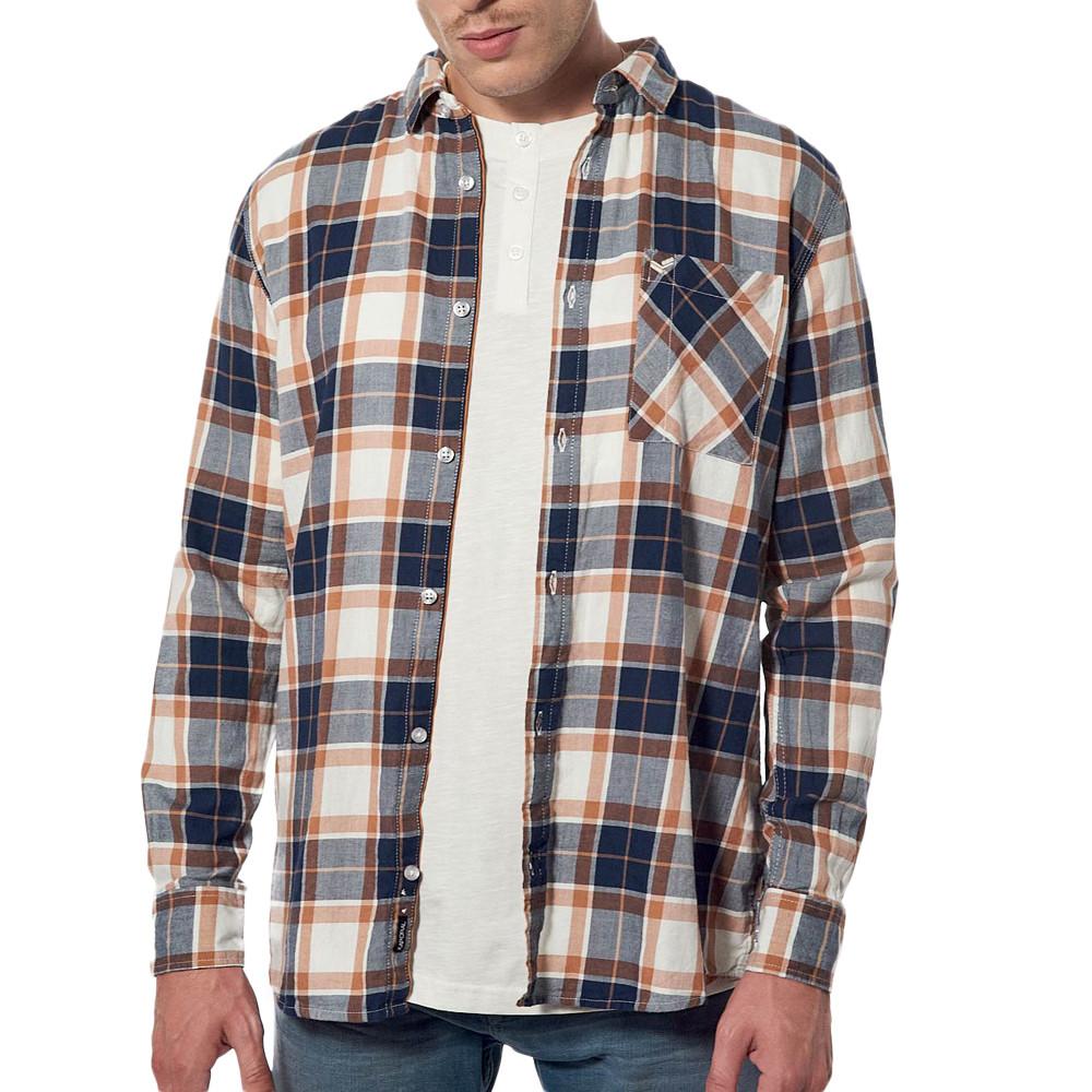 Chemise à carreaux Marine Homme Kaporal Tapis pas cher