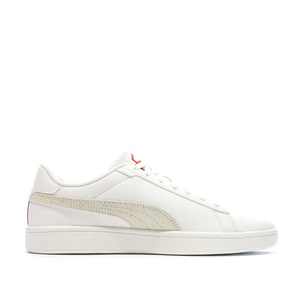 Baskets Blanches/Beiges Homme Puma Smash 3.0 vue 2