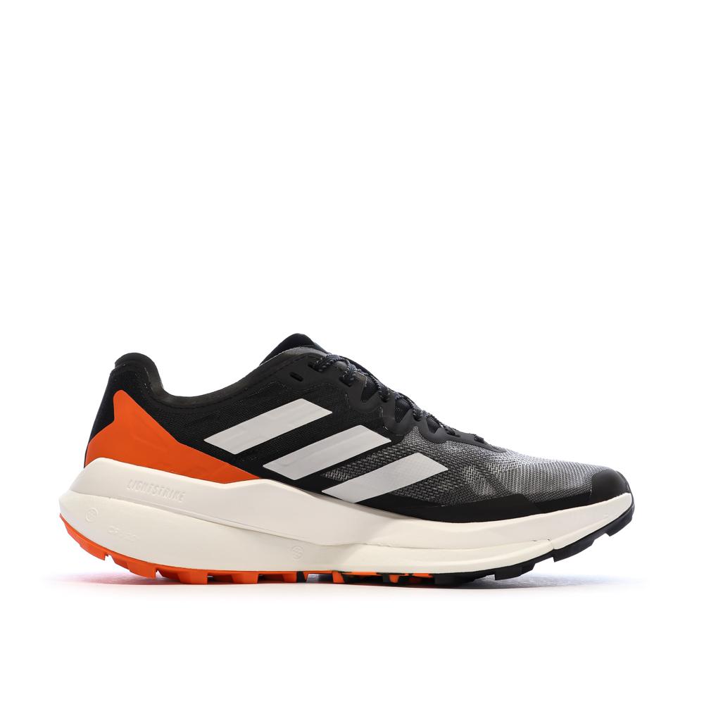 Chaussures de Trail Grises/Oranges Homme Adidas Agravic vue 2
