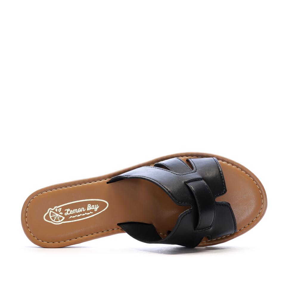 Sandales Noir Femme Lemon Bay NYL vue 4