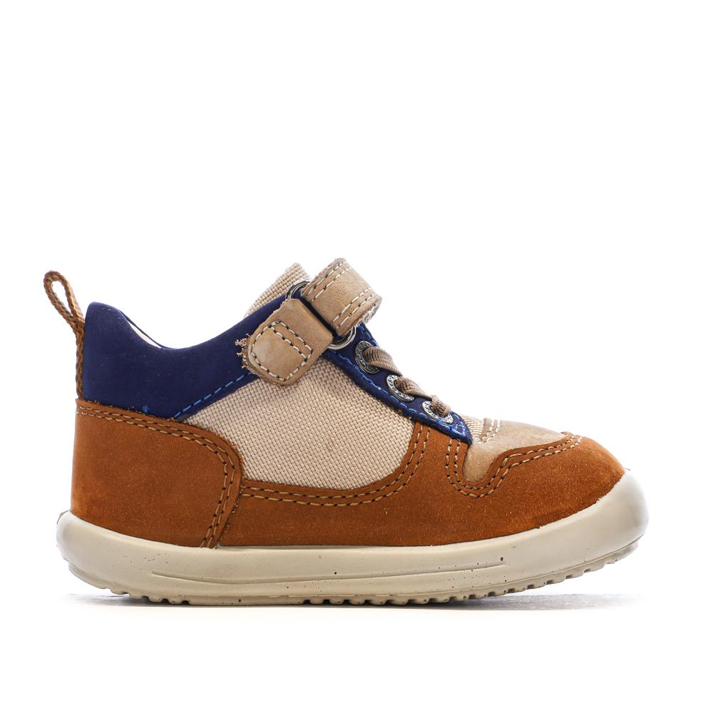 Baskets Hautes Maron/Beige Garçon Kickers Bottillon vue 2