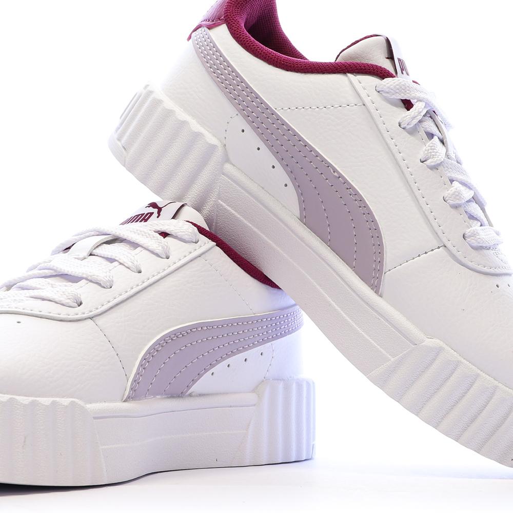 Baskets Blanches/Mauves Fille Puma Carina 3.0 vue 7
