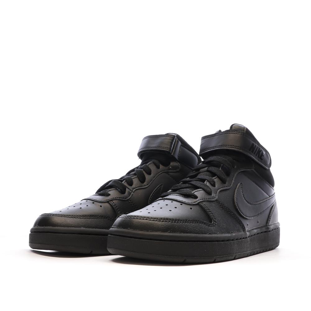 Baskets Noir Mixte Nike Court Borough Mid 2 vue 6